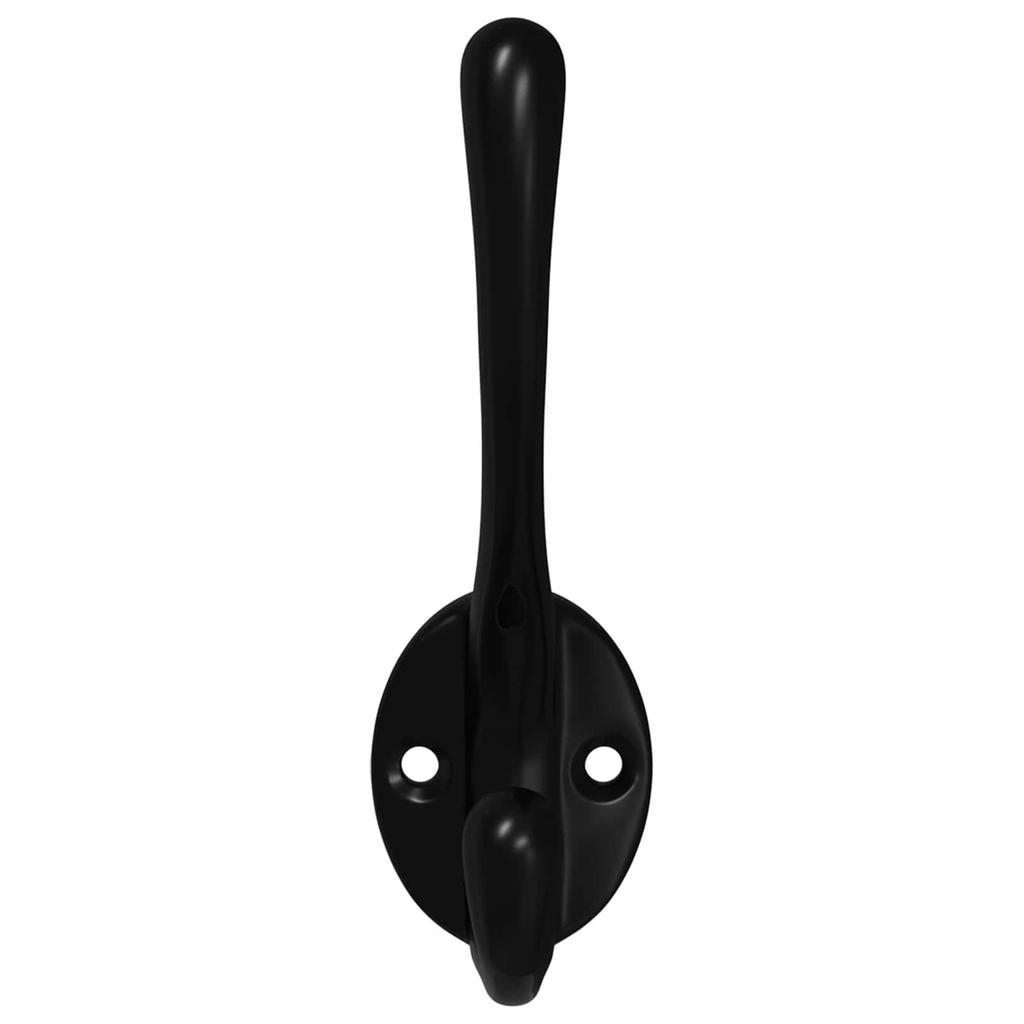 Coat Hook 12 pcs Black 102 x 29 x 47 mm Zinc Alloy