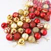 50Pcs/box Christmas Tree Balls Ornament Red Gold Hanging Bauble Pendant 2025 Christmas Decoration for Home 2026 New Year Gifts
