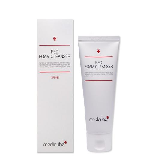 Medicube Nettoyant Moussant Rouge 230ml – Grand Format | Nettoyant Visage Équilibrant le pH pour Soin de l'Acné