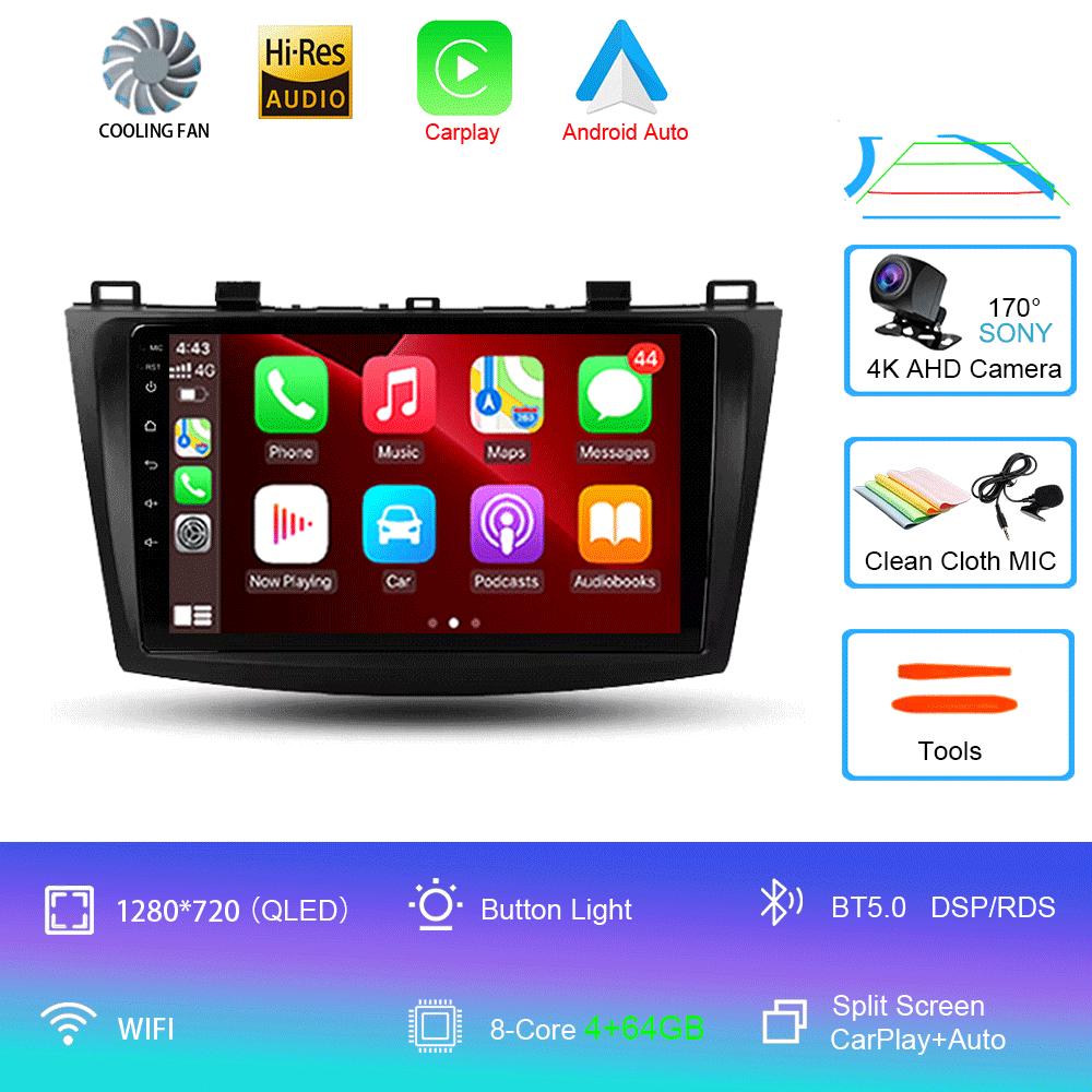 Android 14 Car Radio For Mazda 3 II For Mazda3 BL 2009 - 2013 Multimedia Video Player Navigation Stereo GPS No 2din 2 Din Dvd