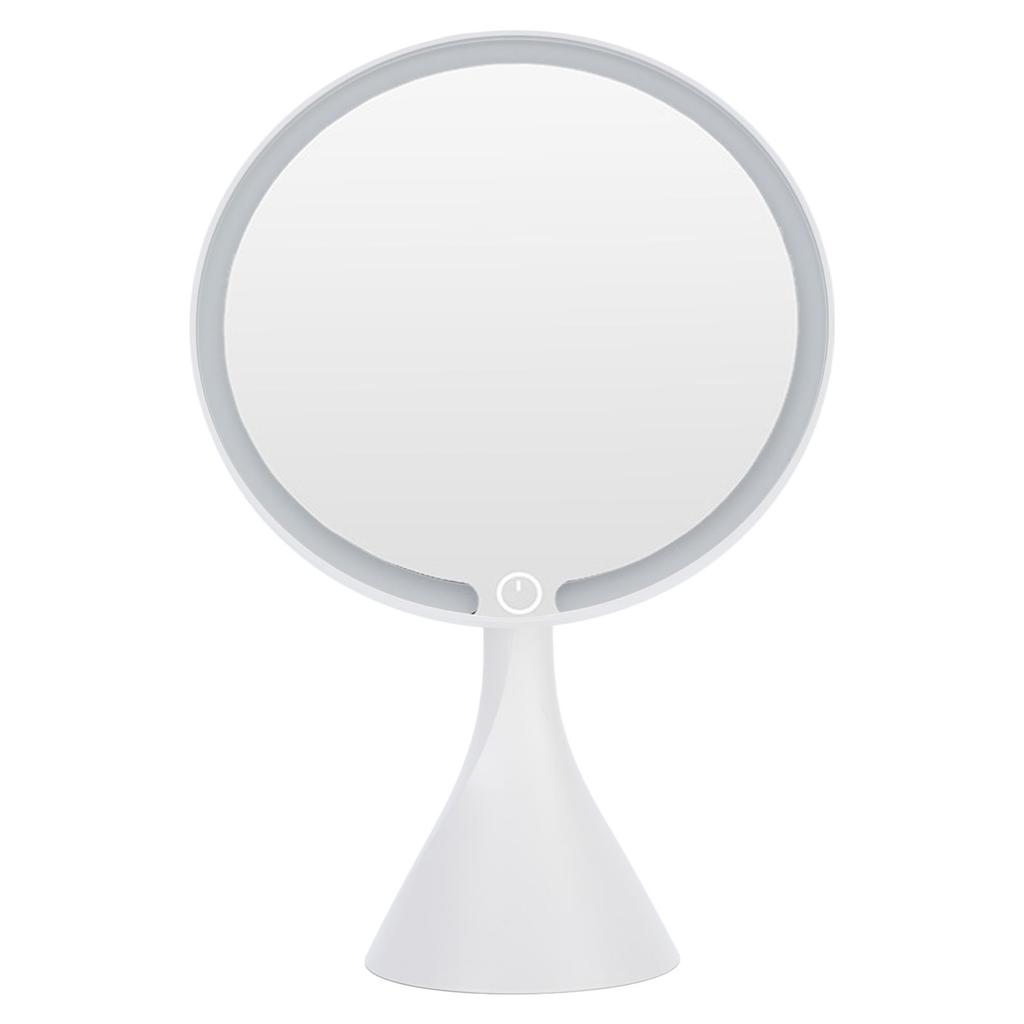 Lighted Makeup Mirror 3 Color Temperatures Dimmable LED Cosmetic Vanity Mirror for Dorm Bedroom Bath
