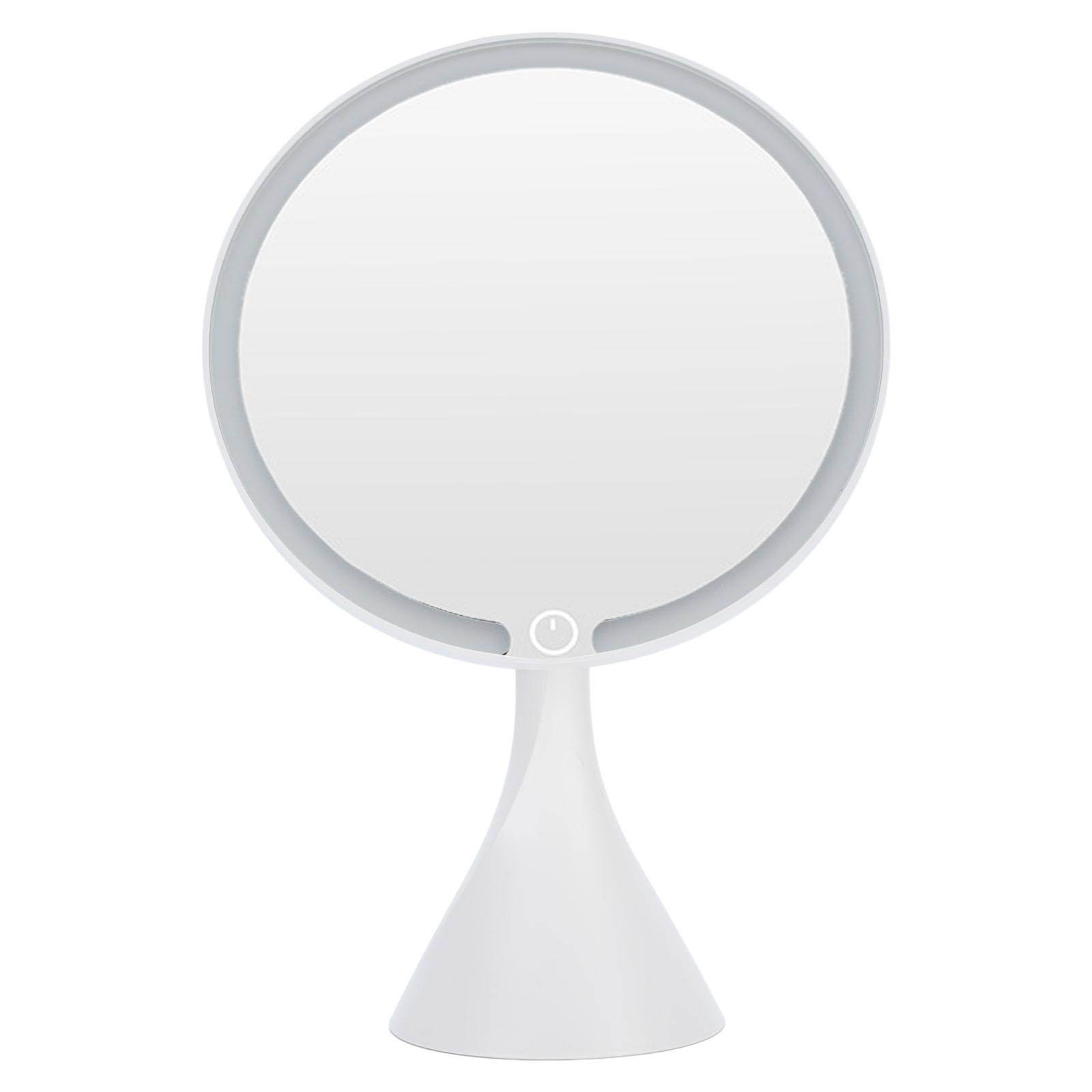 

Зеркало для макияжа с подсветкой, 3 цветовые температуры, диммируемое светодиодное косметическое зеркало для туалетного столика для общежития, спальни