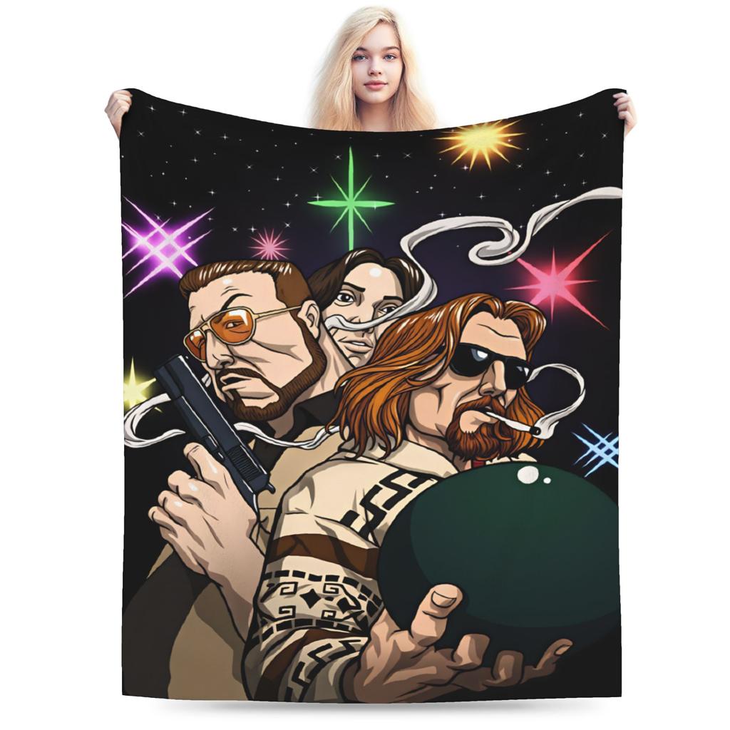 Superweiche Decken Mädchen Jungen Picknick The Dude Big Lebowski Überwurf Flanell Tagesdecke für Couch Sessel Sofa Bett Sofa Bett