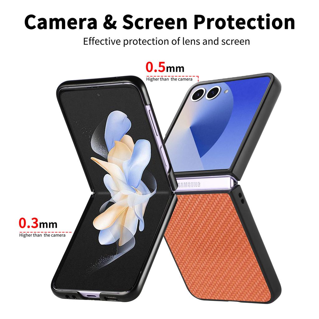 Faltbare Hülle aus Kohlefaser für Samsung Galaxy Z Flip 7 5G Flip7 Flip6 Flip 6 5 4 3 2 1 Flip4 Flip5 Flip3 Flip2 Dünne Hüllen