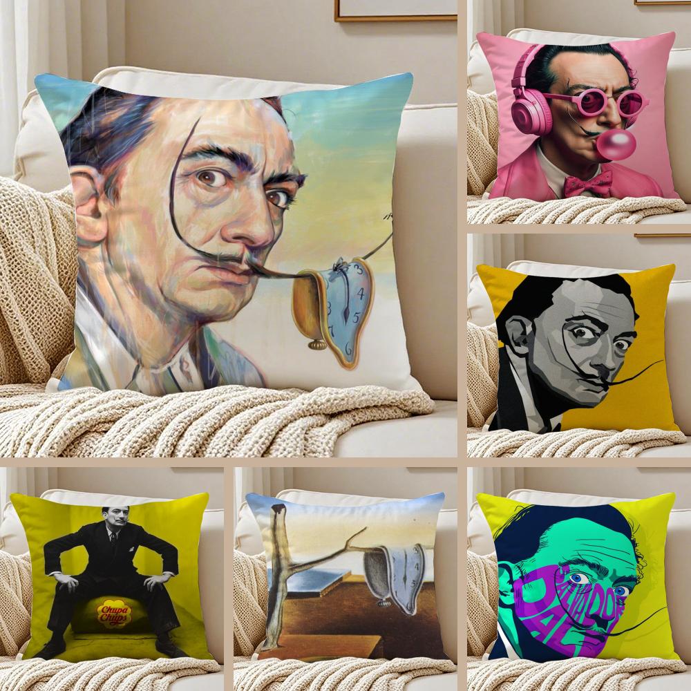 Surreal Spanish Art Salvador DDali Cushion Cover Pillowcase Antidustmite living Room Sofa Decor Cushion Room