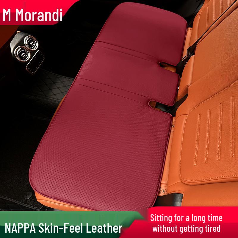 Morandi Nappa Leather All-Season Car Seat Cushion for Mercedes-Benz E-Class/C-Class/GLC/GLB/GLE