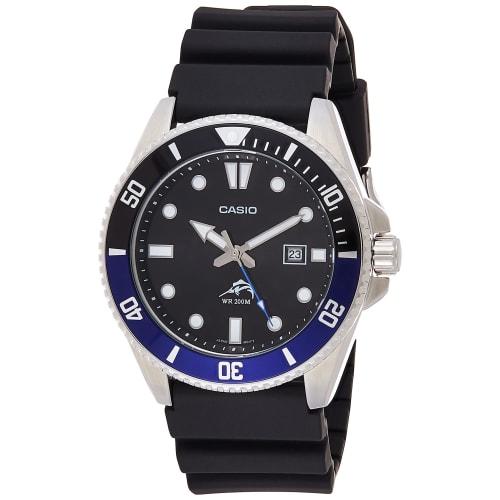 

Casio Diver s Watch MDV106B-1A1 Black Blue Men s Overseas Model