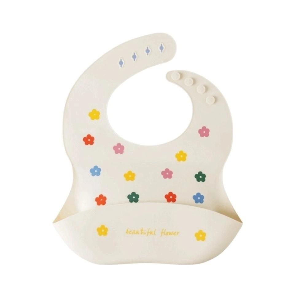 Cartoon Printed Baby Bibs Soft Silicone Toddlers Bibs Cute Waterproof Bibs  Newborn