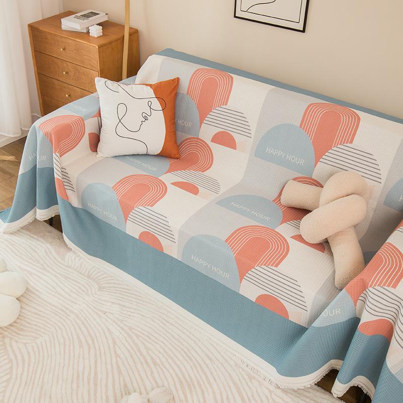 Sofa Cover Four Seasons Universal Simple Ins Style Fresh Sofa Cushion Cover Cloth Blanket All-Inclusive Universal Sofa Cover Towel