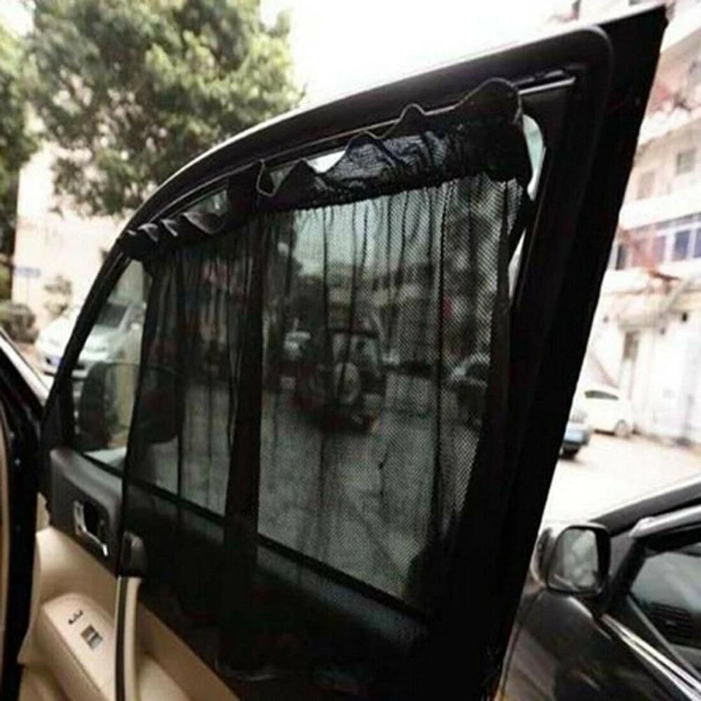 2pcs Sun Protection Car Sunscreen Curtains Sun Side Window Shade Curtain  Car Interior Accessories