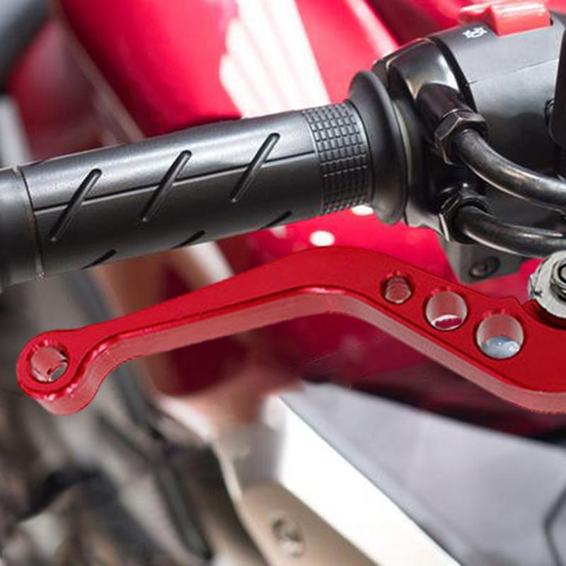 Clutch And Brake Lever Set 2pcs Motorcycle Handlebar Brake Lever Aluminum Alloy Motorbike Brake Handles Rust-Proof Adjustable