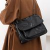 Jednoramenná taška, Klasická měkká kůže, Módní embosovaná pošťácká taška, Velkokapacitní Crossbody taška z mikrovláknové kůže, Dámská taška