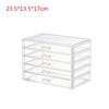 Grand Organisateur de Maquillage Transparent en Acrylique avec Tiroirs pour Rouges à Lèvres & Gloss