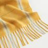 New imitation cashmere plaid coffee-colored scarf for women, long scarf and large shawl
