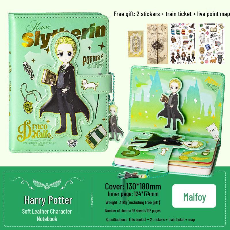 

Harry Potter Q Version Character Magic Diary for Students - Colorful Memo Notebook