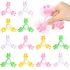 10Pcs Cute Bunny Rabbit Fingertip Gyro forKids Birthday Party Favors Easter Theme Goodie Bag Pinata Fillers Stress Reliver Toy