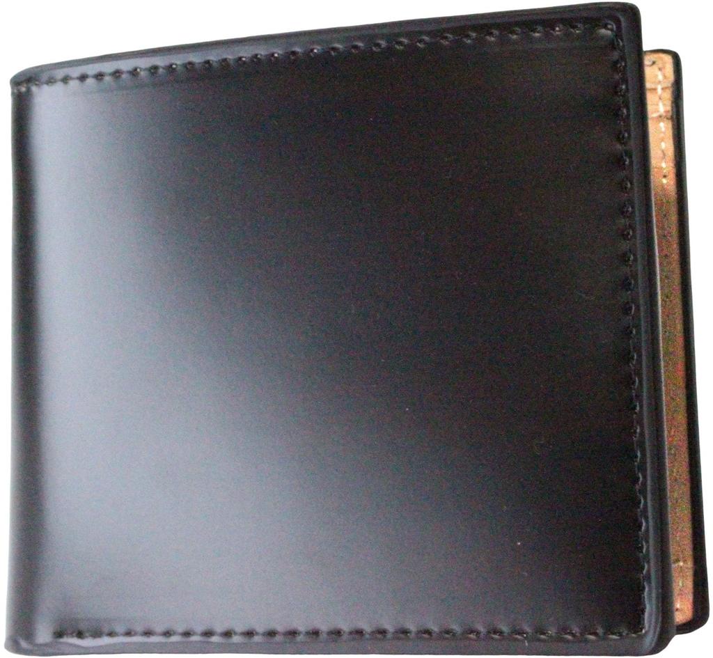Bercute Black Bifold Genuine Horsehide Short Wallet for Men and with Coin Genuine Leather Wallet, Leather, Women, Pocket, Slim, Foldable, Ultra-Thin,