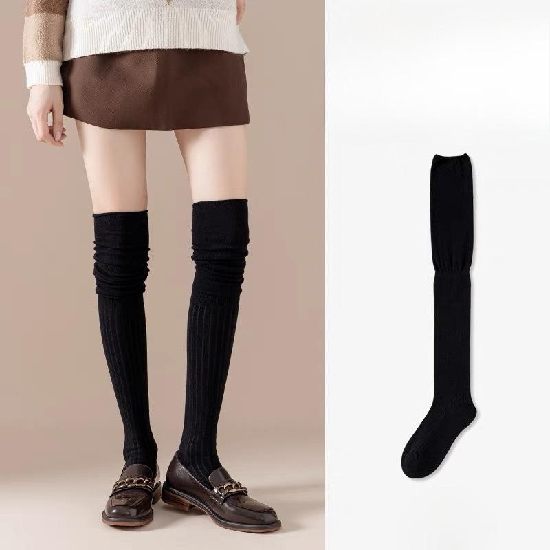 Calzini Calzettoni da Bambino, Calzini Sottili a Gamba Lunga Primavera/Estate, Calzini Al Ginocchio Bicolore a Patchwork, Calzini Lunghi da Donna Autunno/Inverno