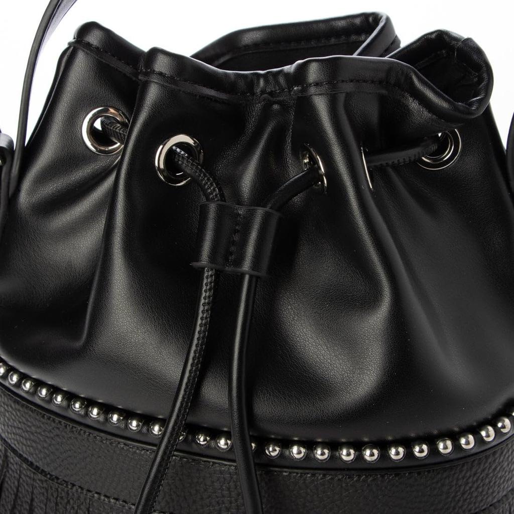 [Kashkash] Ball Chain Point Tassel Drawstring Shoulder Bag