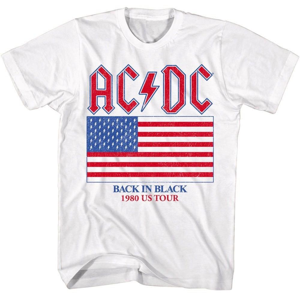 AC/DC US Tour White T-Shirt Unisex T-Shirt S