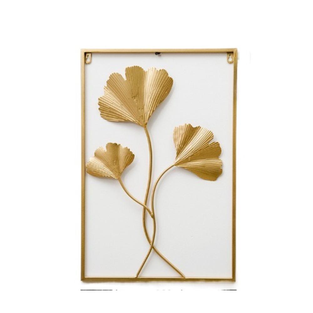 Leaf Shape Wall Decoration Gold Metal Pendants New Decorative Wall Ledges  Living Room