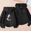 Çocuk Fermuarlı Hırka Sweatshirt, 3-12 Yaş Erkek Dış Mekan Cesur Baskılı Uzun Kollu Kapüşonlu Günlük Moda Ceket