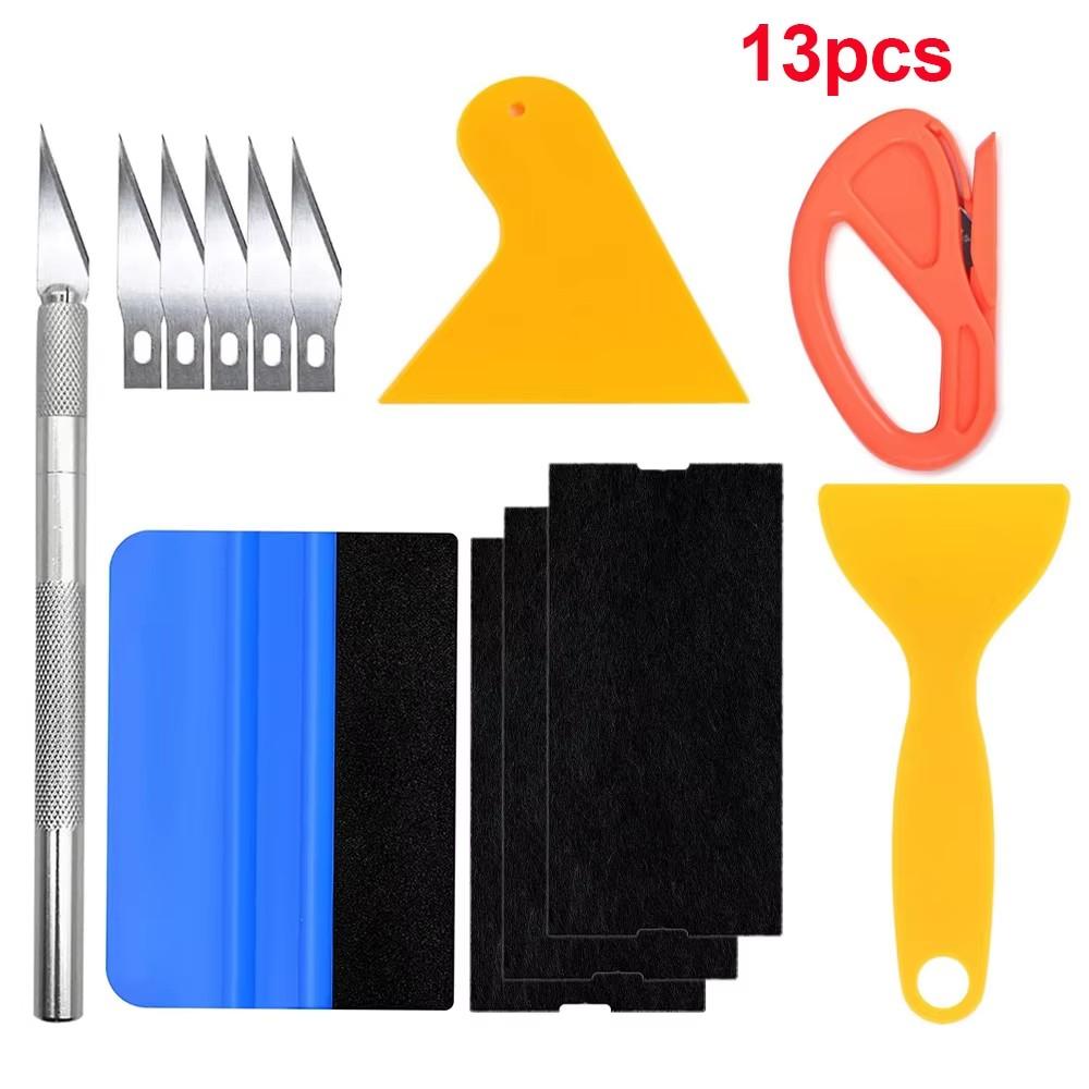 Vinyl Film Tools Kit Mini Heat Gun Vinyl Scraper Squeegee Smooth Tool for Car Wrapping Windows Film Auto Decoration