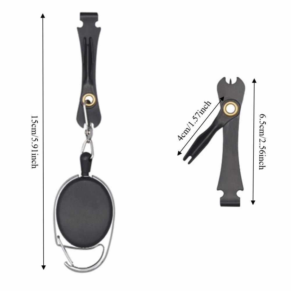 2PCS 4 in 1 Fly Fishing Knot Tool Quick Fast Tying Fishing Nipper  Fly Fishing