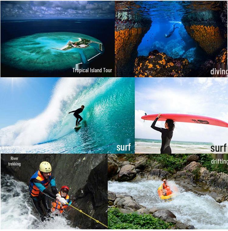 Slinx 5mm Fleece-Lined Split Wetsuit Jacket - Thickened Warmth for Diving & Surfing