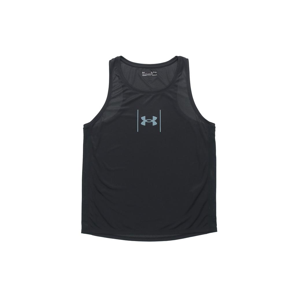 Under Armour Speed Stride Shock Quick-Dry Breathable Running Tank Men Tops Black 1356175-001