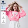 Girls' Cute Bowknot Long-Sleeve Sweatshirt