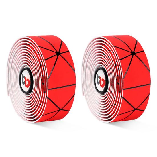 

1 пара устойчивой к царапинам ленты для руля велосипеда, амортизирующей, очень длинной, мягкой, из EVA, для велоспорта, для горного велосипеда красный черный