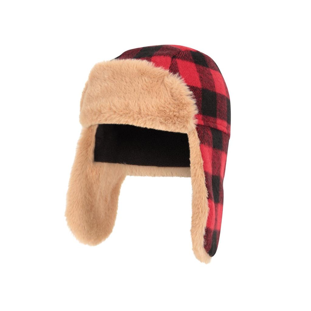 Mountain Warehouse Childrens/Kids Gingham Trapper Hat