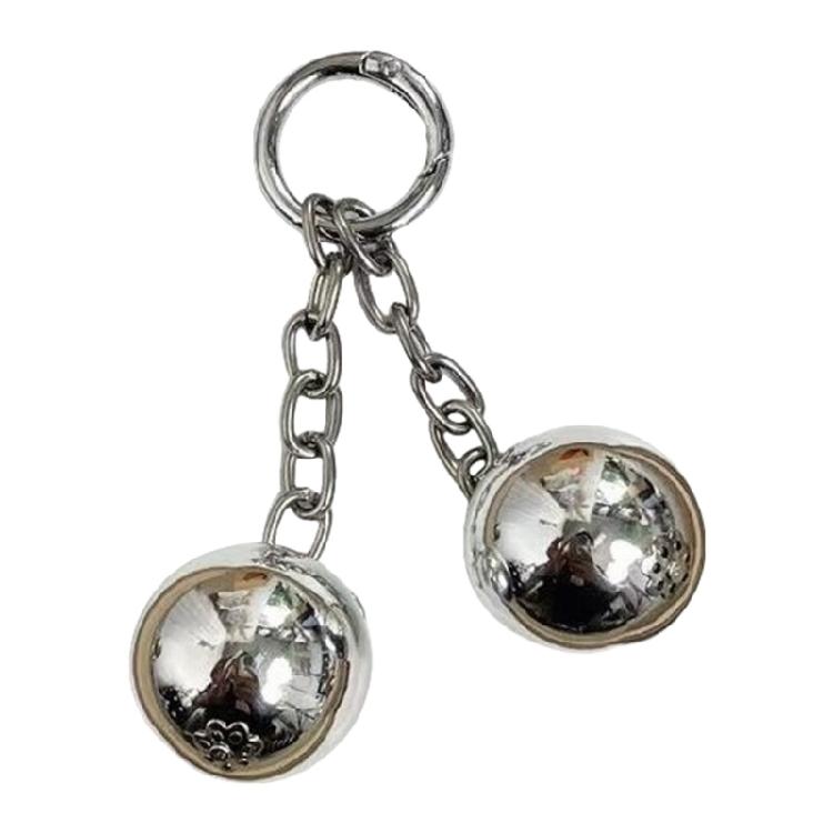 Fashion Heart Bowknot Beaded Keychain Pendant Backpack Handbag Charm Pendant Hangings Decoration Sweet Pendant Gift