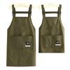 Cross Strap Style Waterproof Apron Kitchen Anti-Fouling Cooking Apron Unisex Barber Beauty Salon Cafe Work Apron