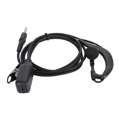 3,5 mm Oorhaken Push To Talk Bedraad G-vormig Oorhaak Oortje voor Zello voor Voxer 2-wegradio voor