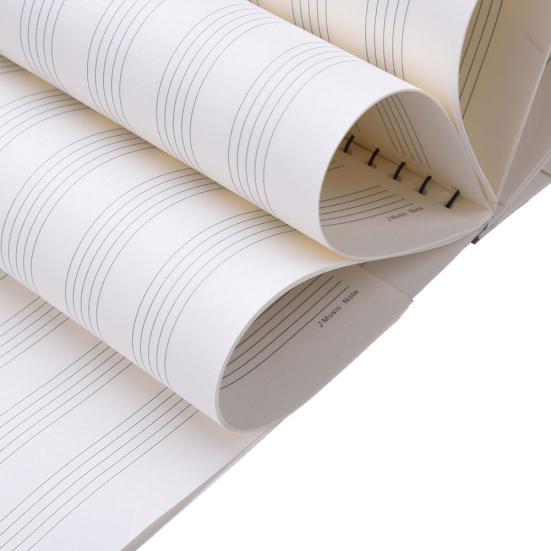 50 Pages Music Sheet Spiral Notebook Stave Staff Manuscript Paper Exercise Book