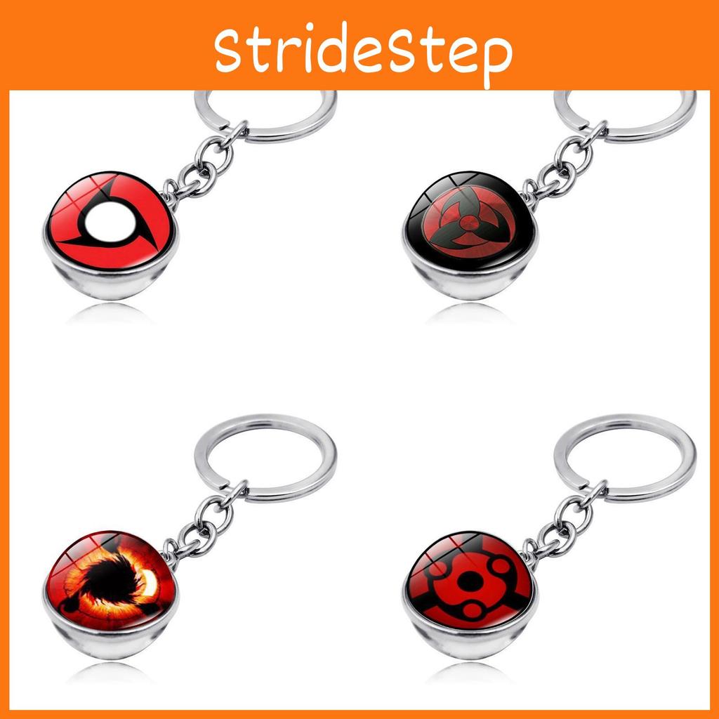 Naruto Keychain Sharingan With Glass Ball Cartoon Style For Anime Memorabilia