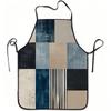 1pc Adjustable Apron with Diagonal Stripe Polyester Fabric & Waistband - Easy-Clean Suitable for Cooking, Gardening, Picking, Christmas, Halloween - D
