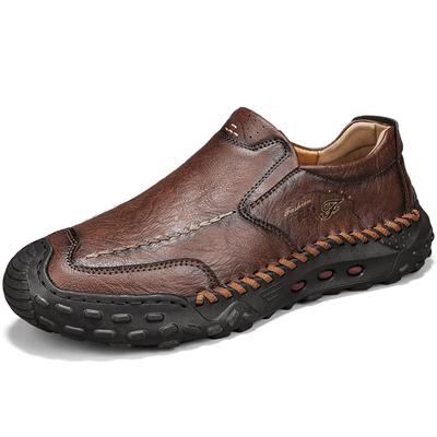 38-48 Scarpe da Esterno in Pelle da Uomo Sneakers da Trekking Scarpe da Guida in Auto Pelle Taglia Grande Stivaletti alla Caviglia