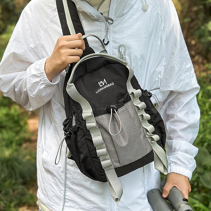 Contrast Color Backpack Student Travel Lightweight Backpack Large Capacity Backpack