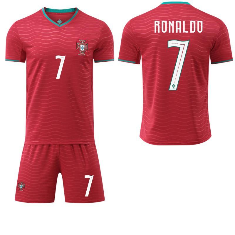 World Cup No. 7 C Ronaldo Jersey Set 8B Fee Sports Team Uniform Jota Football Portugal Home Court