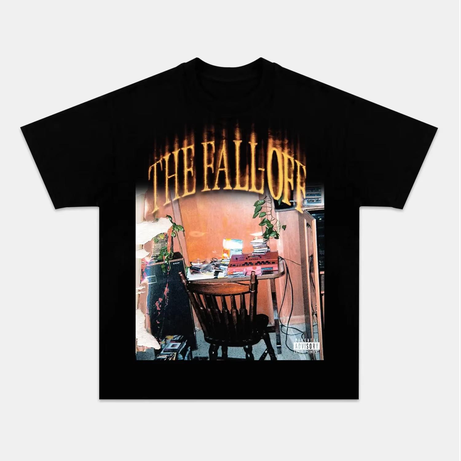 

J Cole The Fall Off Album Graphics Cotton Shirt Unisex Y2k Hip Hop Style Retro 2026 Summer Mens Short Sleeve Tshirt Fan Gift 2XL