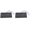 2pcs Solar Panel with Cable 1W 6V Polycrystalline Silicon Solar Charging Panel for Cell Phone