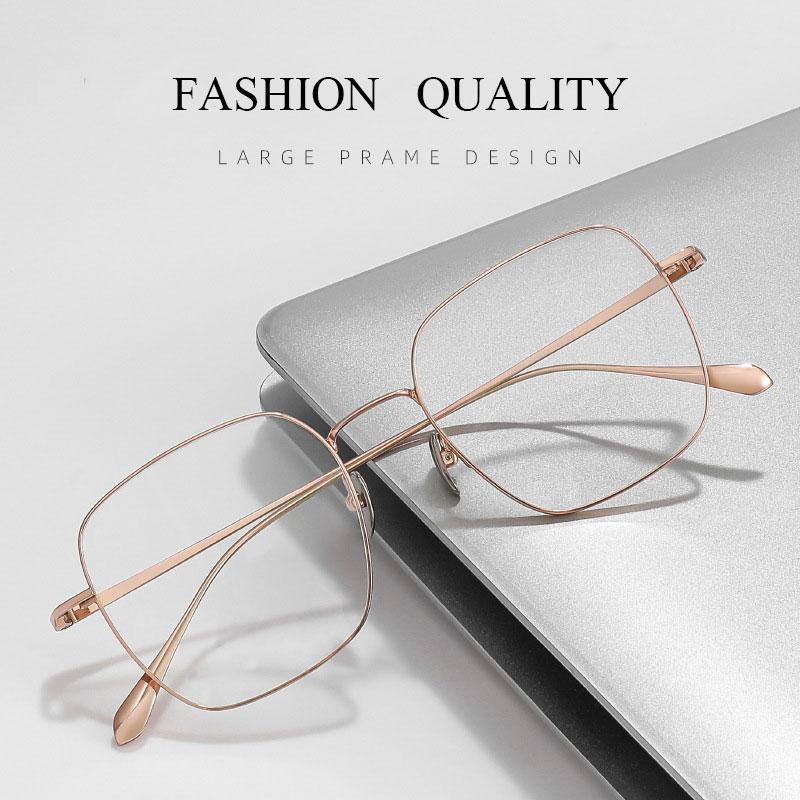 Large Anti Blue Rays Glasses Myopia Eyeglasses -6.00