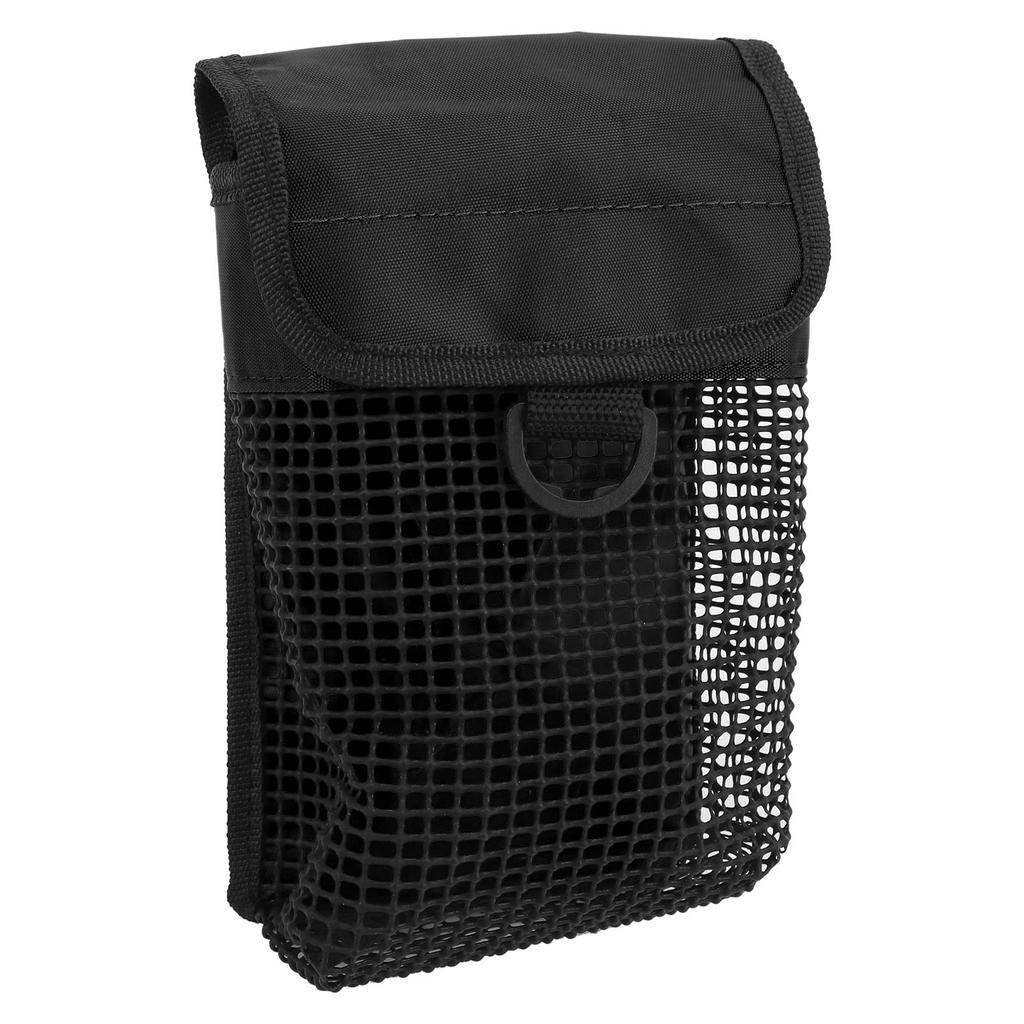 21x14cm Portable Diving Mesh Gear Bag with Buckle Lightweight Underwater Marker Mesh Pouch