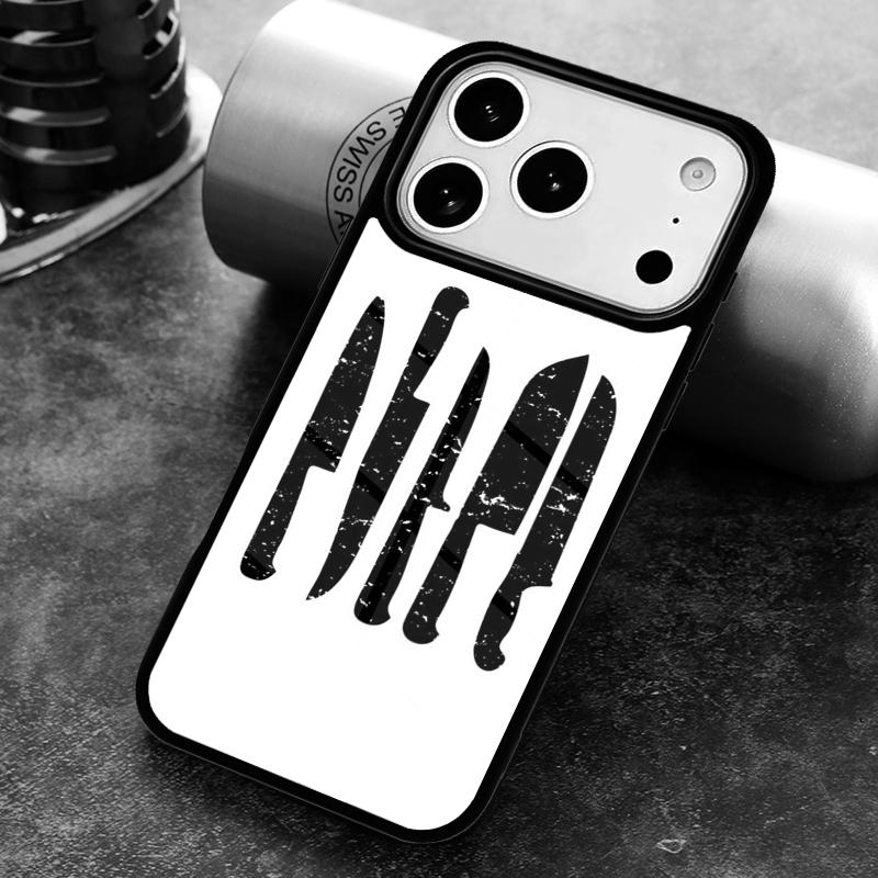 Love Baking Chef Knife Phone Case for iPhone 17 16 15 Pro Max Air 14 13 12 11 Plus Shockproof Capa Cover