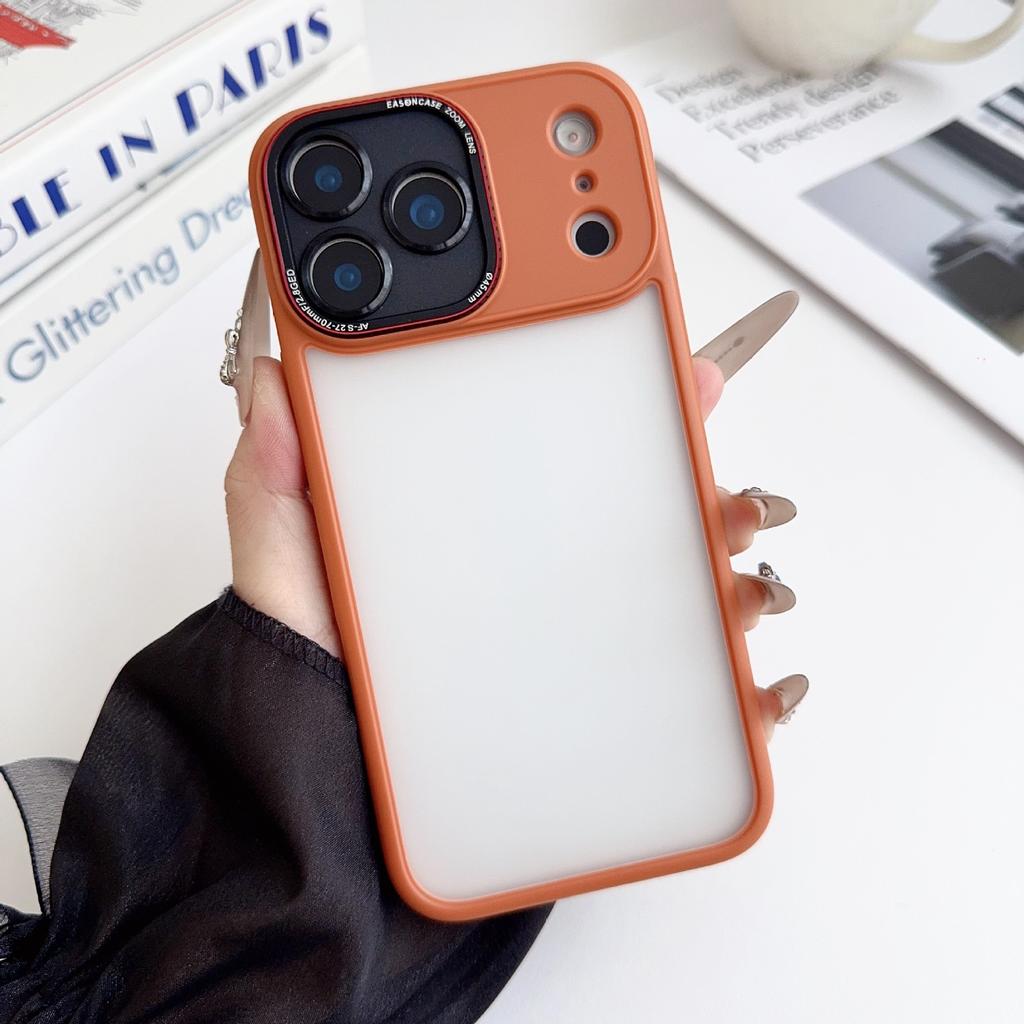 Lycra Fine Hole Is Suitable for iPhone17PROMAX Skin Matte Mobile Phone Case Apple 16 Semi-transparent Anti-drop Protective Case