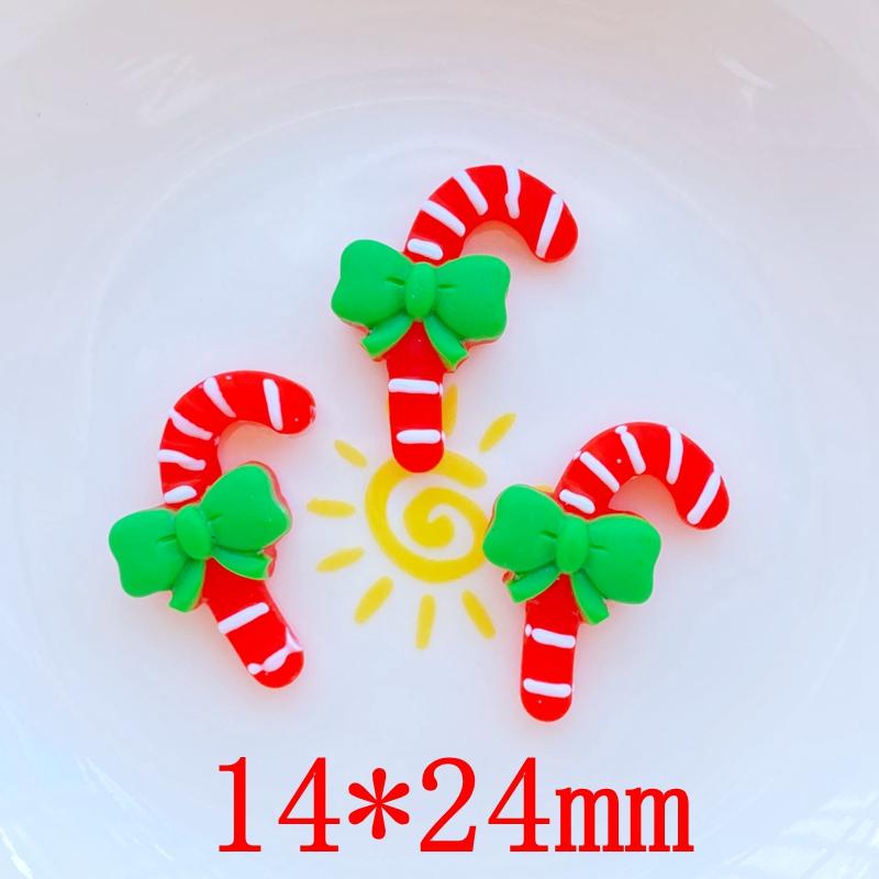 

12Pcs New Cute Cartoon Christmas Series Flat Back Resin Cabochons Scrapbooking DIY Jewelry Craft Decoration Accessorie
