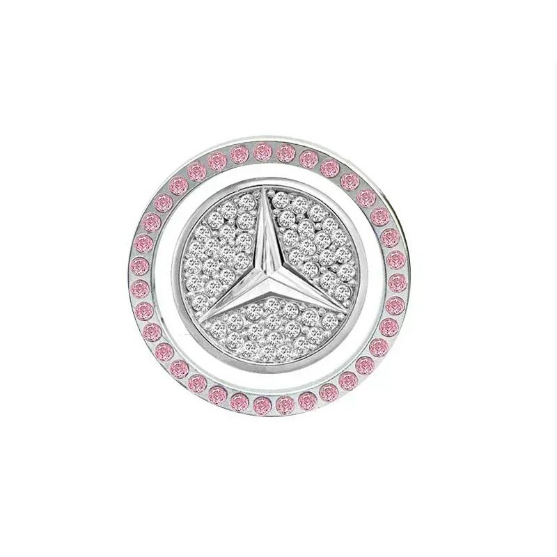 

Car Key Start Button Decoration Ring Diamond Rhinestone Circle for Mercedes Benz W211 W204 W210 W203 CLA GLA Auto Accessories